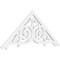 Ekena Millwork Pitch Athens Architectural Grade PVC Gable Pediment, 48"W x 20"H x 1"P (10/12) GPP048X020X100ATH - alternate 1